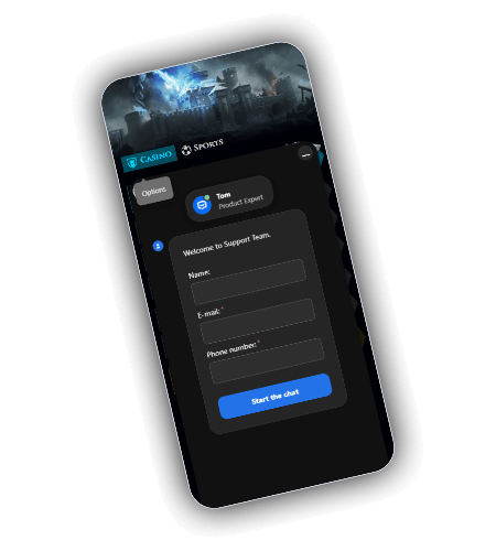 WinWinter live-chat support on mobile